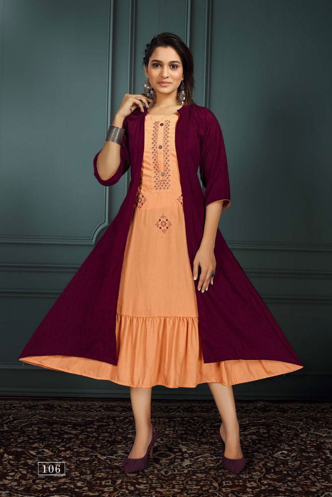 Saadgi Mohey Fancy Festive Wear Designer Kurti With Jacket Collection